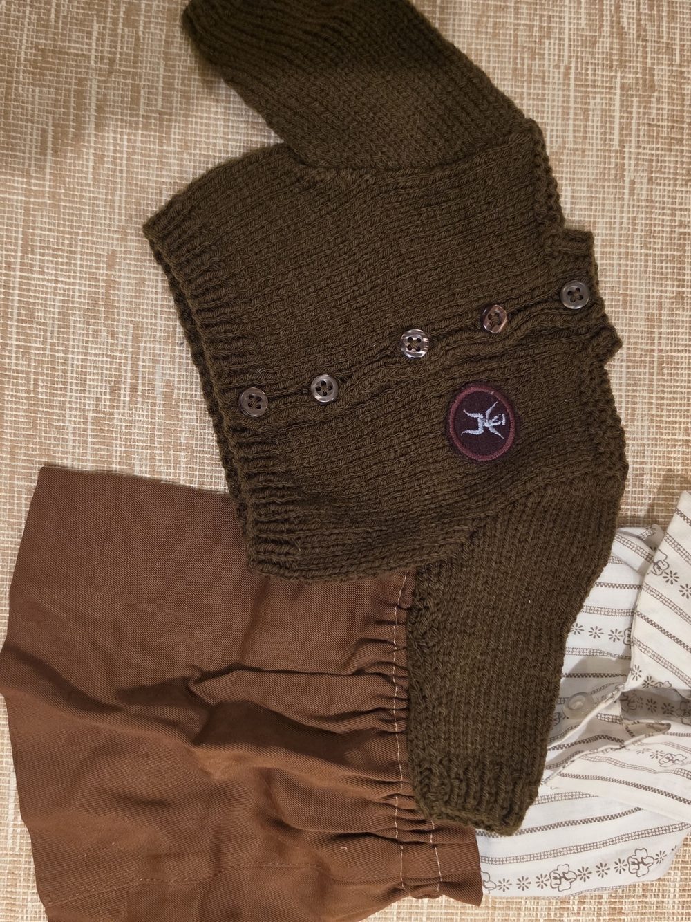 "Brownie" (Girl Scout) Outfit For 18in Doll. Fits American Girl